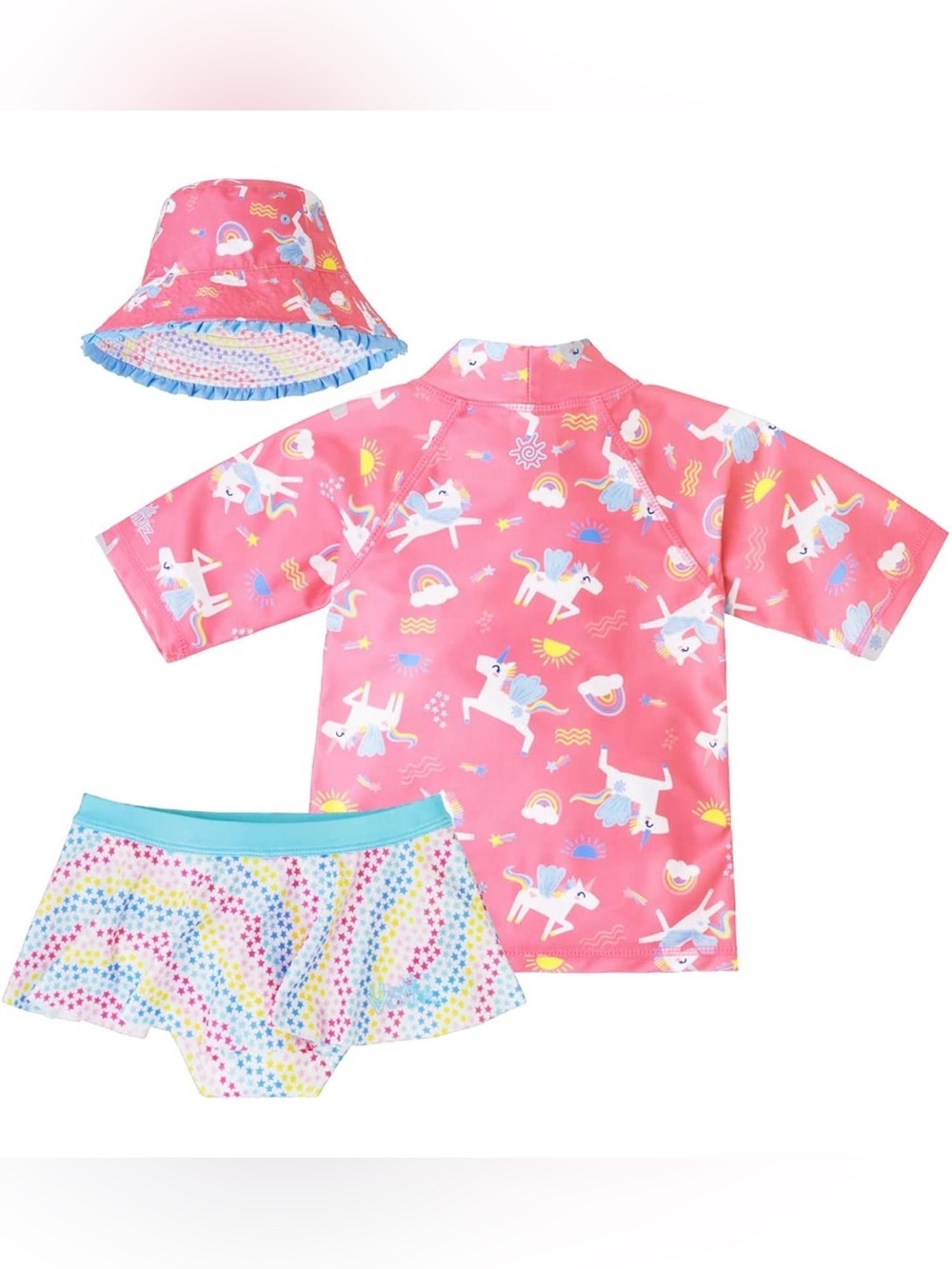 UV Skinz Unicorn Two Piece Rashguard Swim set
